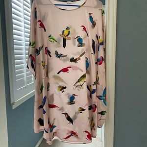 Bird print dress.Purchased in China at a silk store.